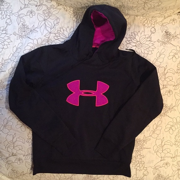 Under Armour Semi-Fitted Cold Gear Hoodie Sz M - Picture 1 of 3